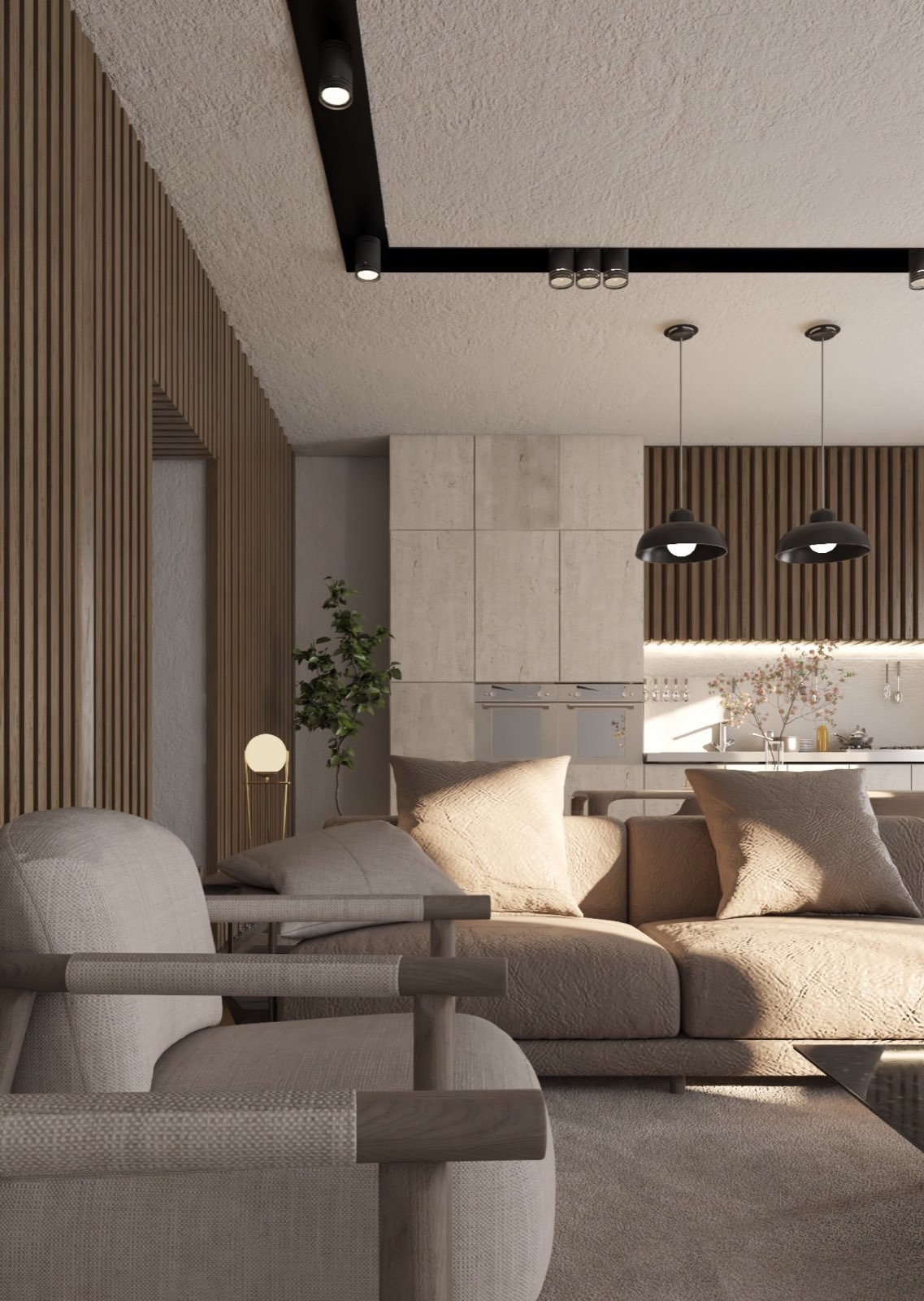 Contemporary studio space with modern interior design